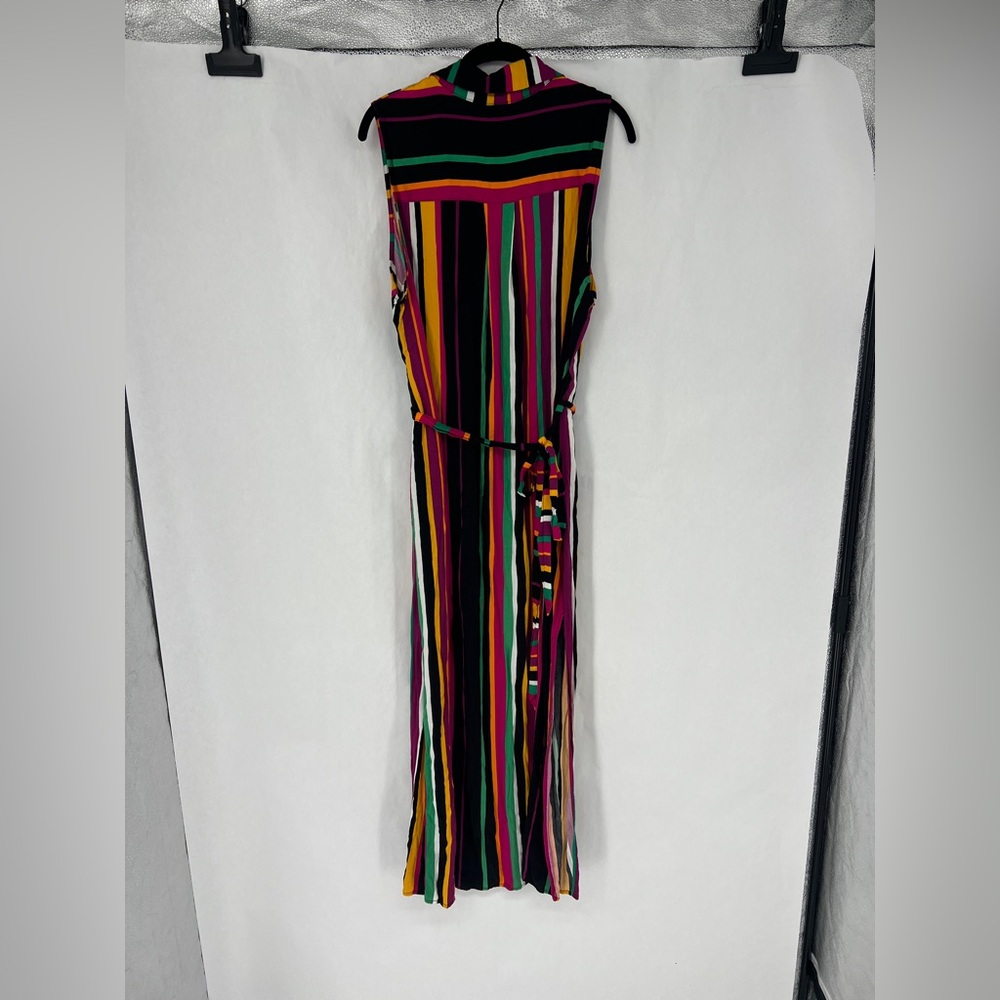 torrid Black Multi-Striped Sleeveless Maxi Dress - Picture 3 of 9
